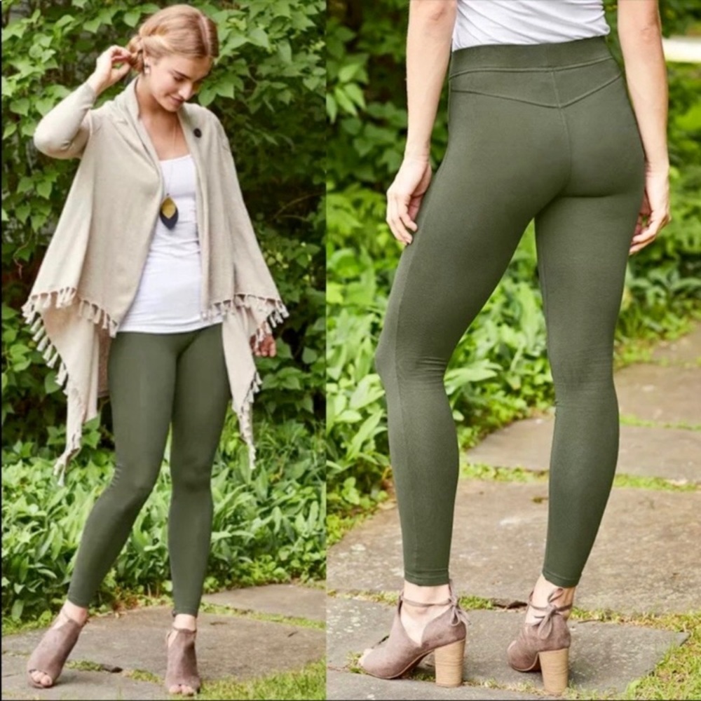 Matilda Jane Sandy Leggings Lovely Leaves Stretch